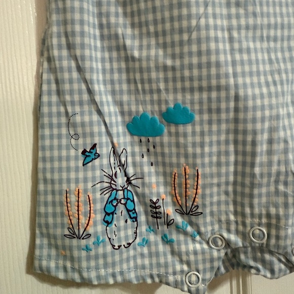NWT Smocked Peter Rabbit Romper - Picture 5 of 10